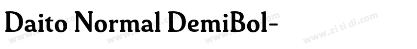 Daito Normal DemiBol字体转换